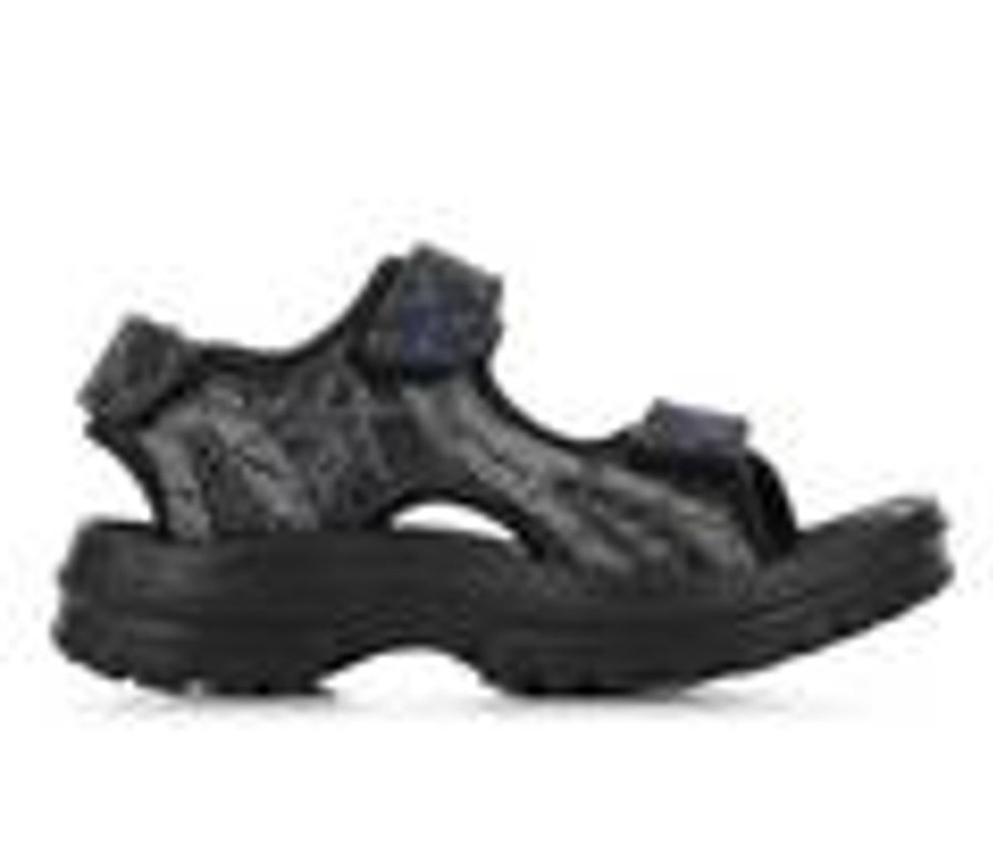 Kids Stone Canyon Sandals | Boys' Stone Canyon Toddler Harvey Sandals Black/Grey/Blue