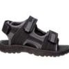 Kids Beverly Hills Polo Club Sandals | Boys' Beverly Hills Polo Club Little Kid & Big Kid Sport Open Toe Sandals Black/Grey