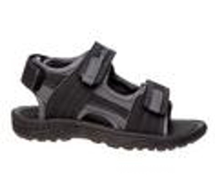 Kids Beverly Hills Polo Club Sandals | Boys' Beverly Hills Polo Club Little Kid & Big Kid Sport Open Toe Sandals Black/Grey