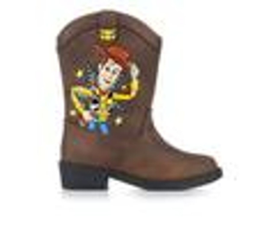 Kids Disney Boots | Boys' Disney Toddler & Little Kid Toy Story Western Cowboy Boots Brown