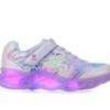 Kids Skechers Casual | Girls' Skechers Little Kid & Big Kid Twisty Ice Light-Up Shoes Lavendar/Multi