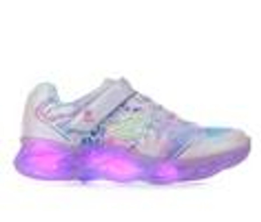 Kids Skechers Casual | Girls' Skechers Little Kid & Big Kid Twisty Ice Light-Up Shoes Lavendar/Multi