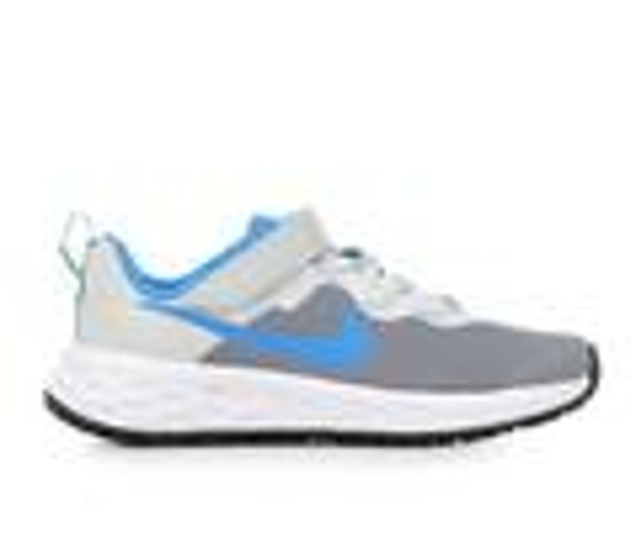 Kids Nike Athletics & Sneakers | Boys' Nike Little Kid Revolution 6 Running Shoes Grey/Blue/Green