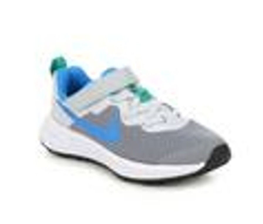 Kids Nike Athletics & Sneakers | Boys' Nike Little Kid Revolution 6 Running Shoes Grey/Blue/Green