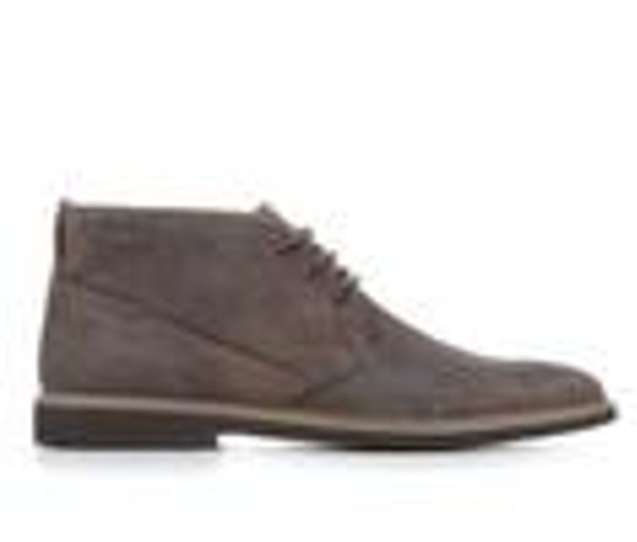 Men Clarks Boots | Men'S Clarks Malwood Top Dress Shoes Dark Grey Suede