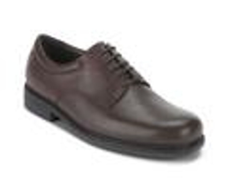 Men Rockport Oxfords | Men'S Rockport Margin Dress Oxfords Chocolate