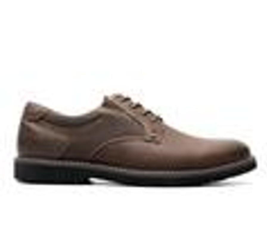 Men Nunn Bush Oxfords | Men'S Nunn Bush Dakota Plain Toe Oxfords Brown