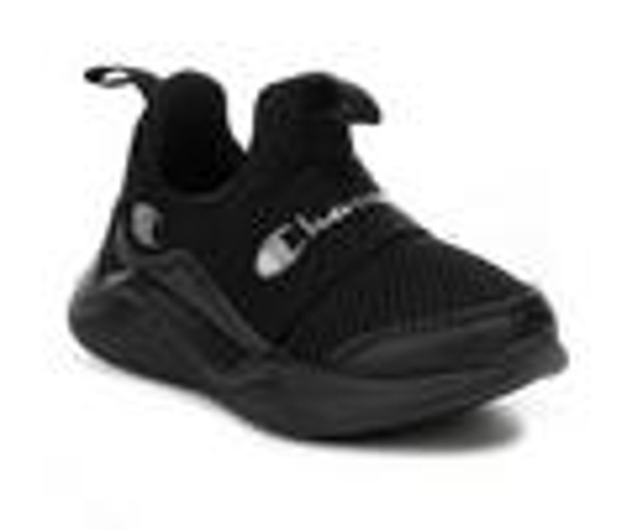 Kids Champion Athletics & Sneakers | Boys' Champion Toddler Legend Lo Slip-On Running Shoes Black/Black