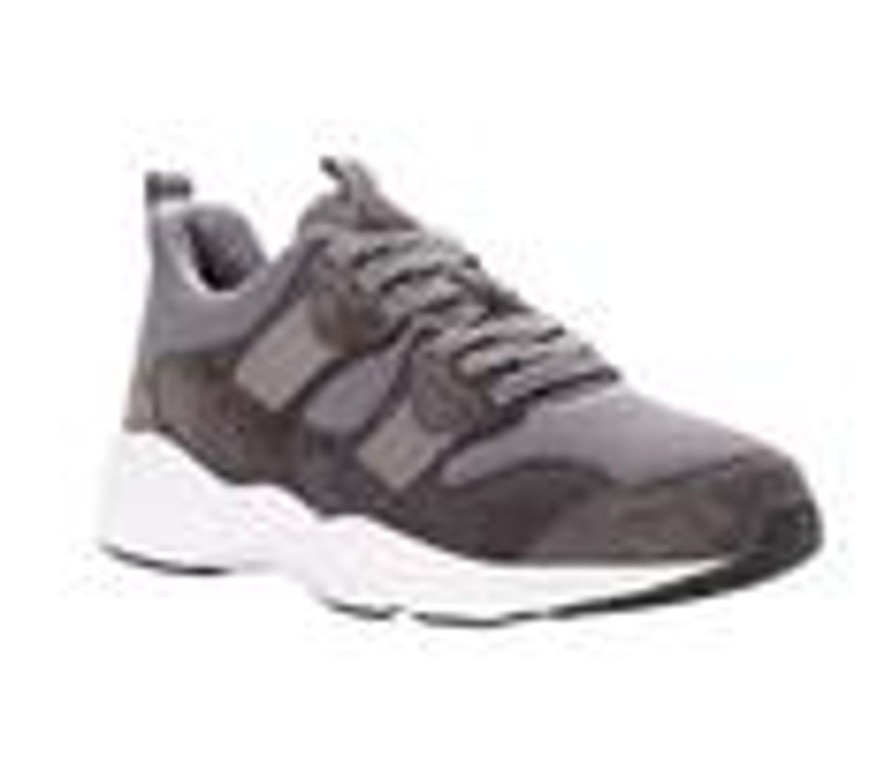 Men Propet Walking And Hiking | Men'S Propet Stability Stratum Sneakers Grey