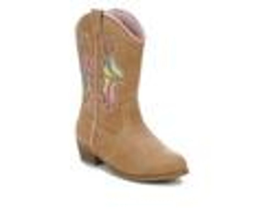 Kids Y-Not Boots | Girls' Y-Not Little Kid & Big Kid Dottie Cowboy Boots Brown/Pink