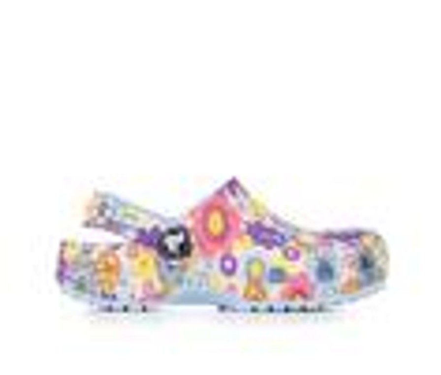 Kids Crocs Casual | Girls' Crocs Infant Classic Retro Floral Clog 4-10 Blue/Multi