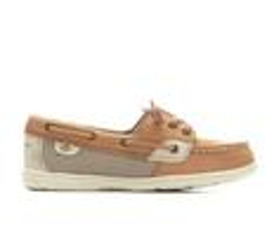 Kids Sperry Casual | Kids' Sperry Little Kid & Big Kid Shoresider 3 Eye Boat Shoes Linen/Oat