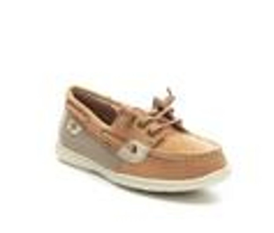 Kids Sperry Casual | Kids' Sperry Little Kid & Big Kid Shoresider 3 Eye Boat Shoes Linen/Oat