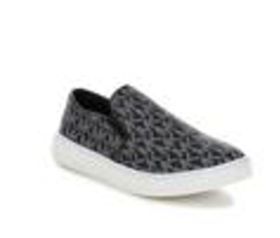 Kids MICHAEL KORS Casual | Girls' Michael Kors Little Kid & Big Kid Jem Daley Slip-On Shoes Black/White