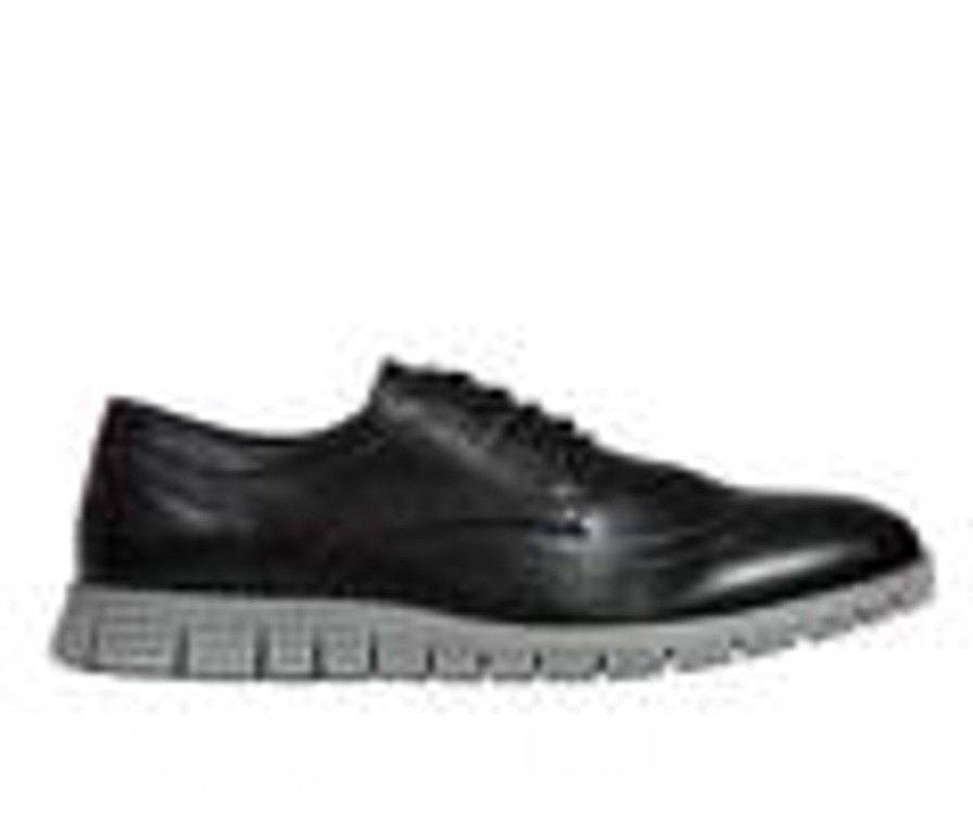 Men Deer Stags Oxfords | Men'S Deer Stags Corvallis Dress Shoes Black/Grey