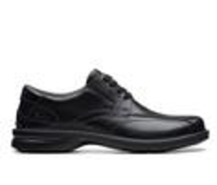 Men Clarks Oxfords | Men'S Clarks Gessler Lace Dress Shoes Black Leather