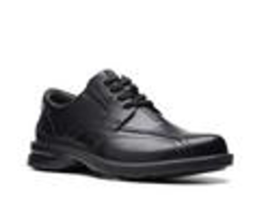 Men Clarks Oxfords | Men'S Clarks Gessler Lace Dress Shoes Black Leather