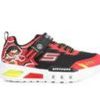 Kids Skechers Casual | Boys' Skechers Little Kid & Big Kid Ryan'S World Flex Glow Titan Light-Up Sneakers Red/Black/Ylw