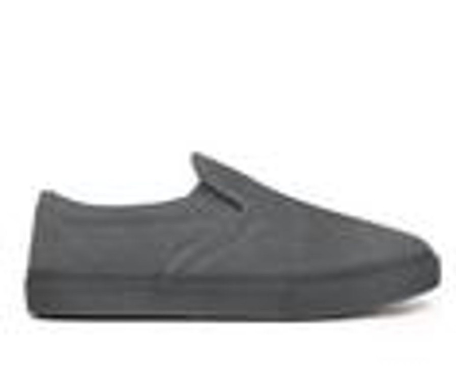 Men Minnetonka Slip-Ons | Men'S Minnetonka Alden Slip-On Sneakers Charcoal