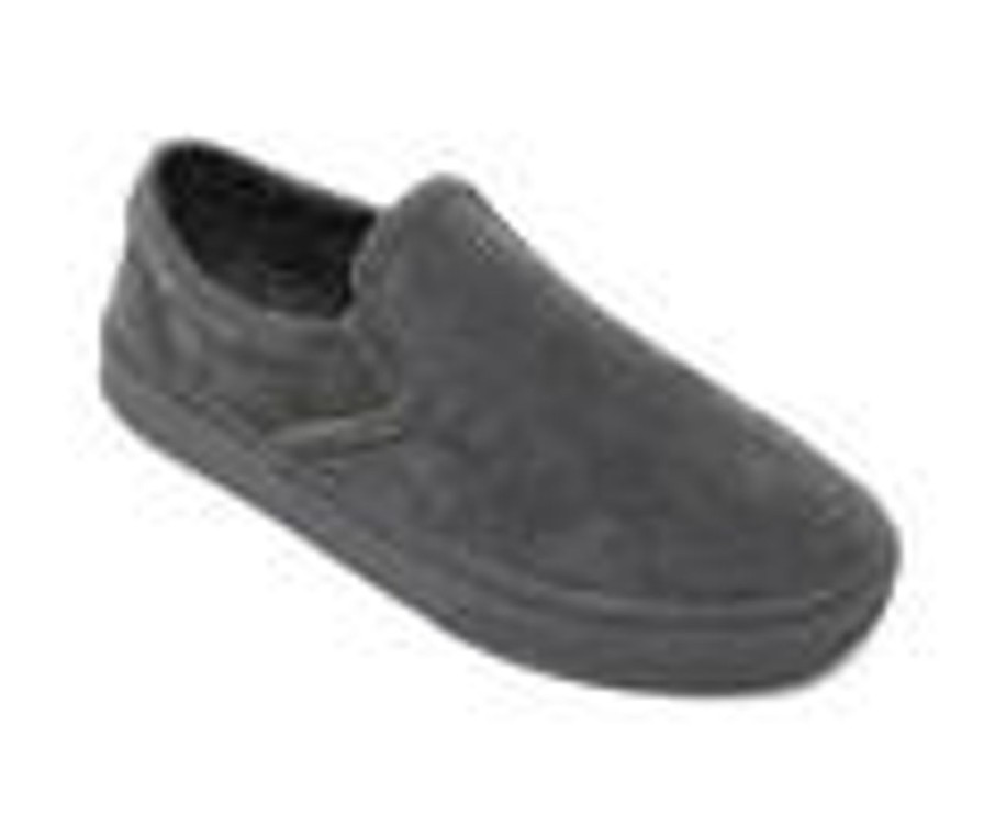 Men Minnetonka Slip-Ons | Men'S Minnetonka Alden Slip-On Sneakers Charcoal