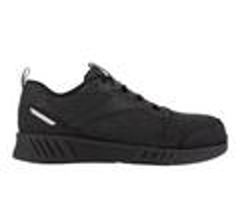 Men REEBOK WORK Electric Hazard | Men'S Reebok Work Fusion Rb4300 Work Shoes Black/Black