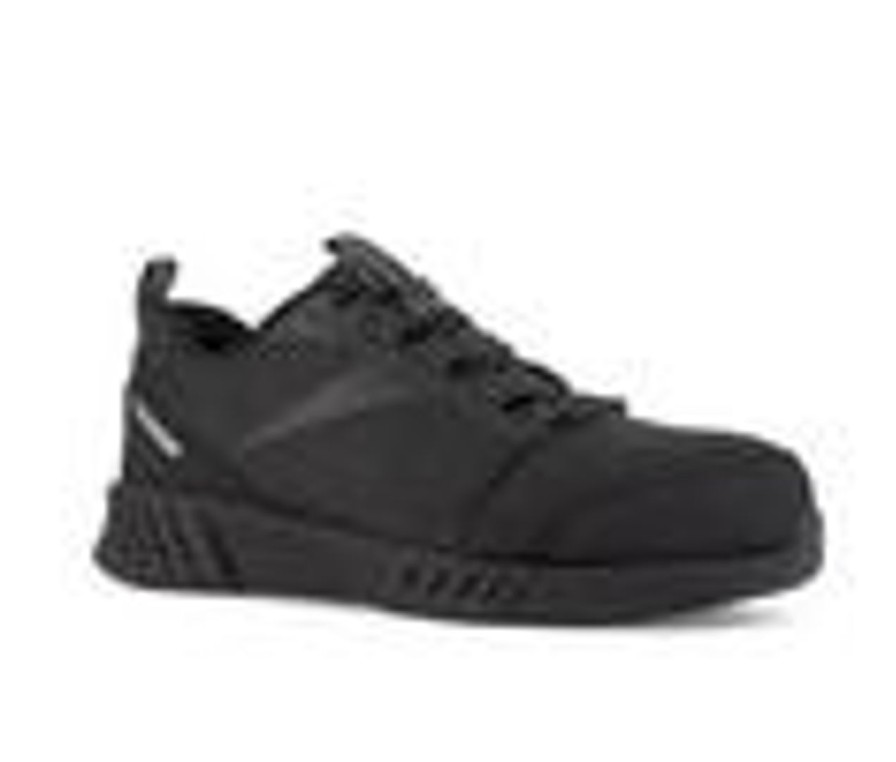 Men REEBOK WORK Electric Hazard | Men'S Reebok Work Fusion Rb4300 Work Shoes Black/Black