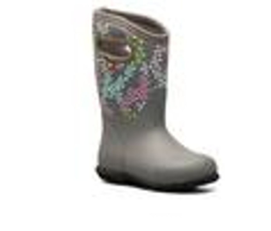 Kids Bogs Footwear Boots | Girls' Bogs Footwear Little Kid & Big Kid York Rain Boots Grey Multi