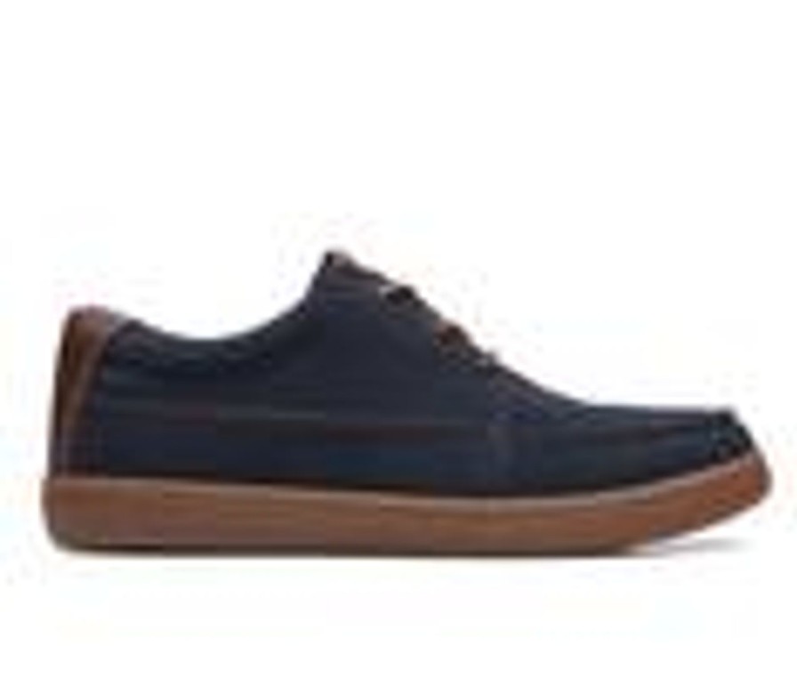 Men Clarks Oxfords | Men'S Clarks Hodson Moc Oxfords Navy Suede