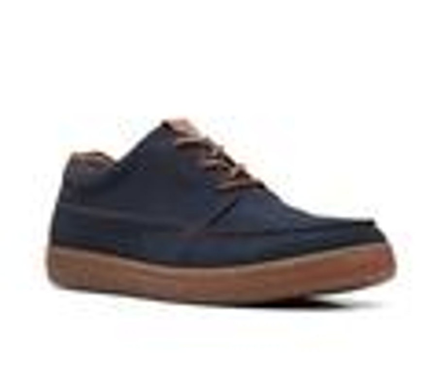 Men Clarks Oxfords | Men'S Clarks Hodson Moc Oxfords Navy Suede