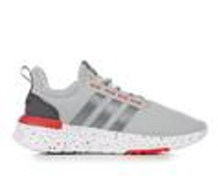 Kids Adidas Athletics & Sneakers | Boys' Adidas Little Kid & Big Kid Racer Tr 21 Sustainable Running Shoes Grey/Red/Speck