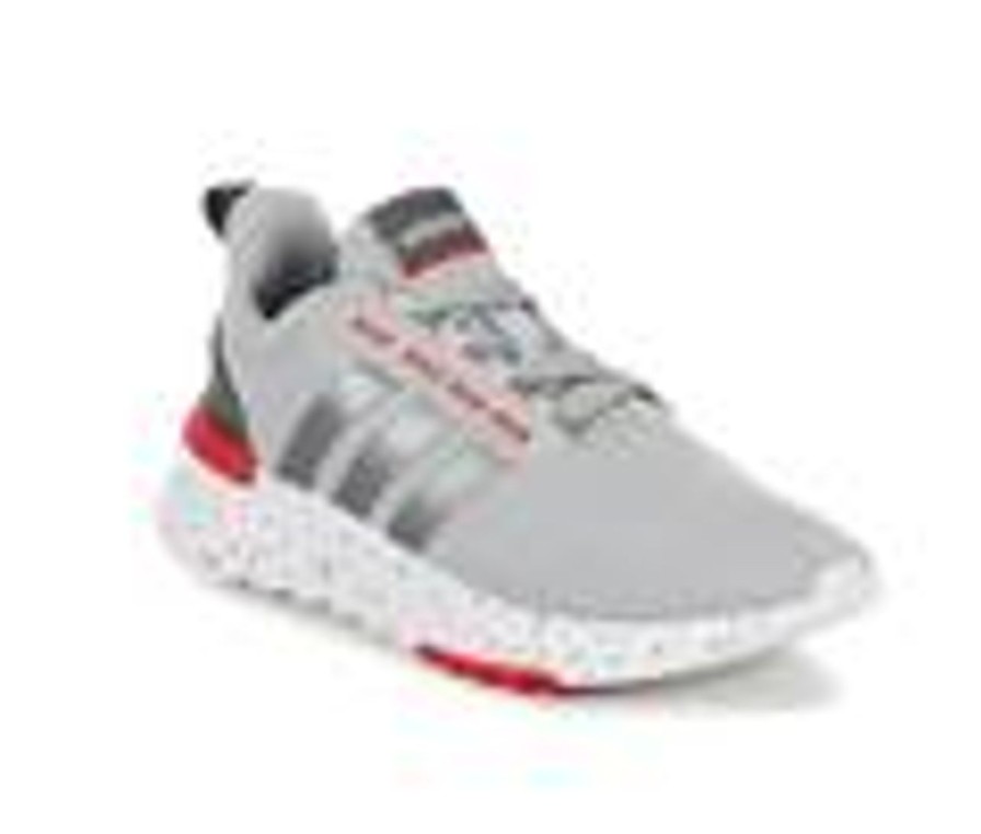 Kids Adidas Athletics & Sneakers | Boys' Adidas Little Kid & Big Kid Racer Tr 21 Sustainable Running Shoes Grey/Red/Speck