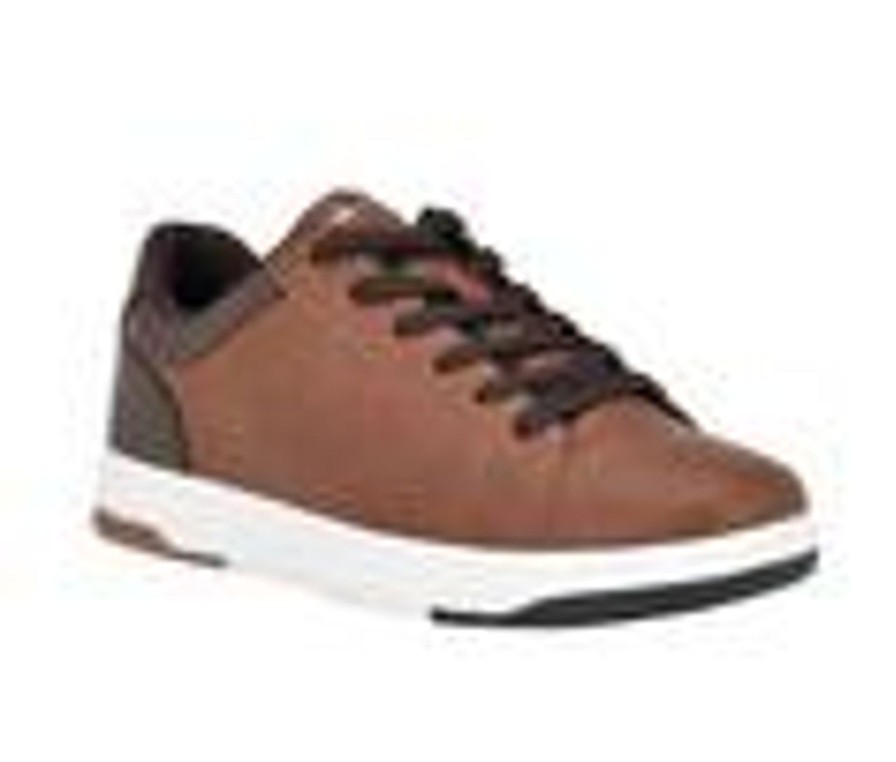 Men Tommy Hilfiger Oxfords | Men'S Tommy Hilfiger Trapeze Casual Shoes Cognac/Drk Brwn