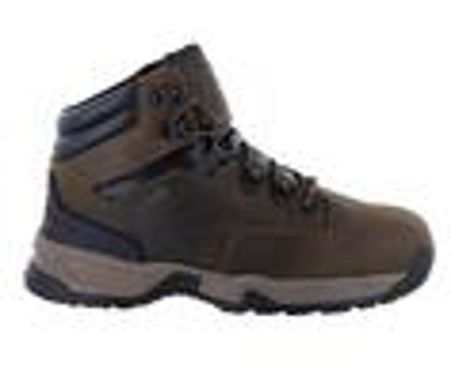 Men Northside Waterproof | Men'S Northside Garner Mid Composite Toe Waterproof Work Boots Medium Brown