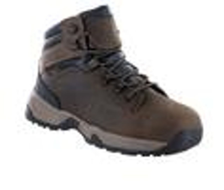 Men Northside Waterproof | Men'S Northside Garner Mid Composite Toe Waterproof Work Boots Medium Brown