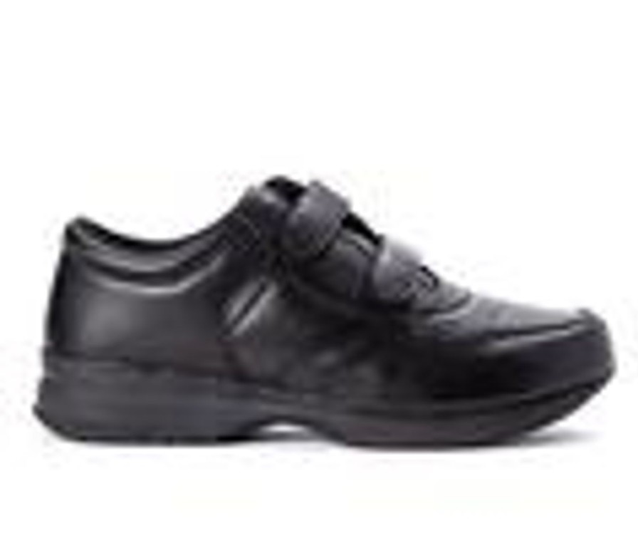 Men Propet Walking And Hiking | Men'S Propet Life Walker Strap Sneakers Black