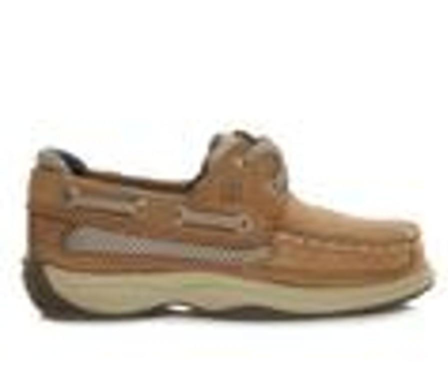 Kids Sperry Casual | Boys' Sperry Toddler & Little Kid Lanyard Boat Shoes Dark Tan/ Navy