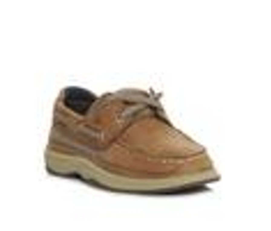 Kids Sperry Casual | Boys' Sperry Toddler & Little Kid Lanyard Boat Shoes Dark Tan/ Navy