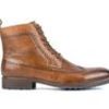 Men Vintage Foundry Co Boots | Men'S Vintage Foundry Co Everard Lace Up Wingtip Dress Boots Tan