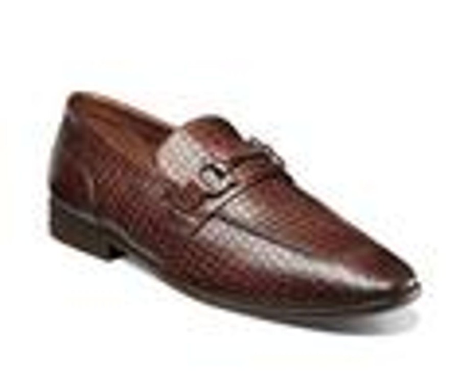 Men Stacy Adams Loafers | Men'S Stacy Adams Feronte Dress Loafers Cognac