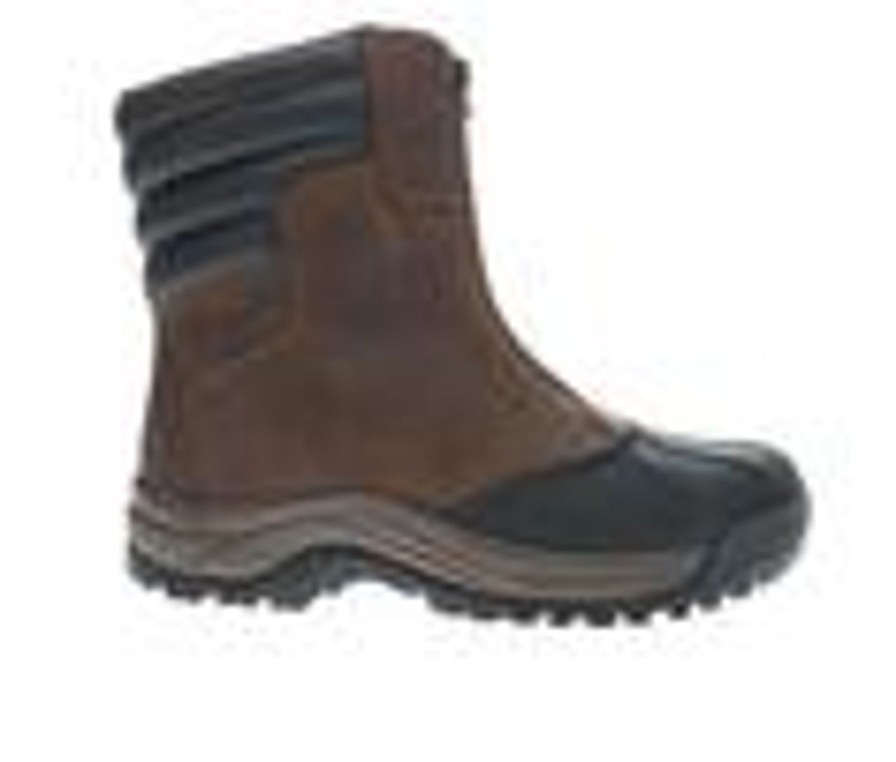 Men Propet Winter And Snow Boots | Men'S Propet Blizzard Tall Zip Waterproof Winter Boots Brown/Black