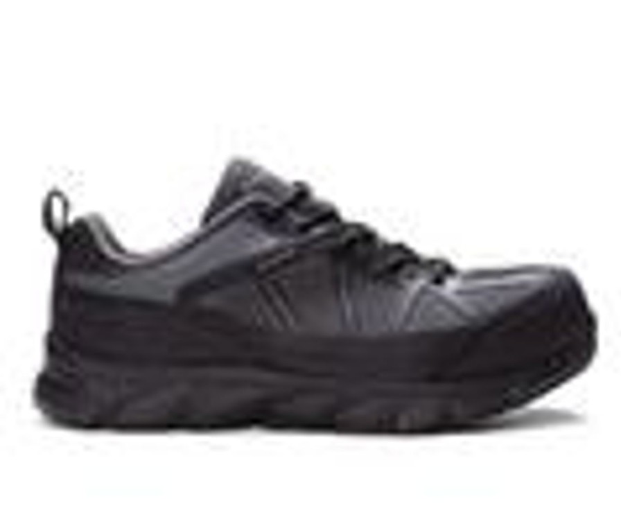 Men Propet Waterproof | Men'S Propet Seeley Ii Work Shoes Black/Grey