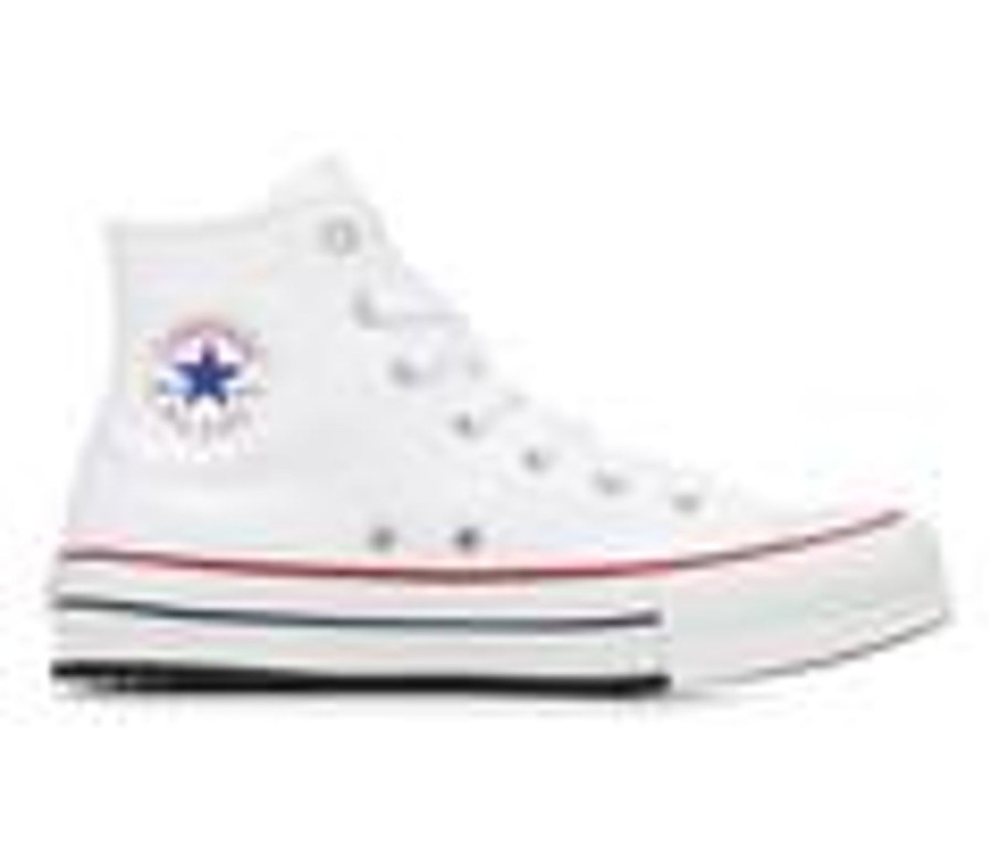 Kids Converse Athletics & Sneakers | Girls' Converse Big Kid Chuck Taylor All Star Hi Lift High-Top Sneakers Wht/Garnet/Navy