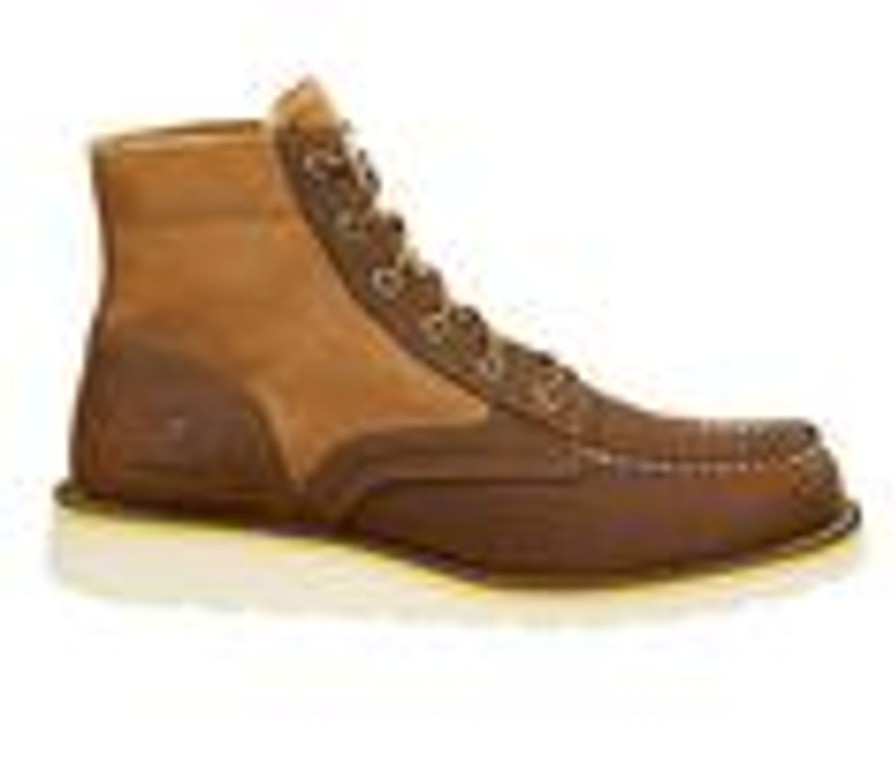 Men Carhartt Electric Hazard | Men'S Carhartt Wedge 6 Brown Leather