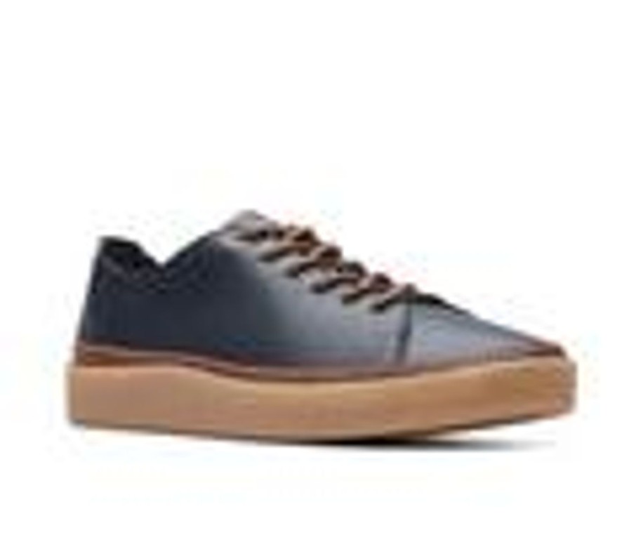 Men Clarks Oxfords | Men'S Clarks Oakpark Low Casual Oxfords Navy Leather