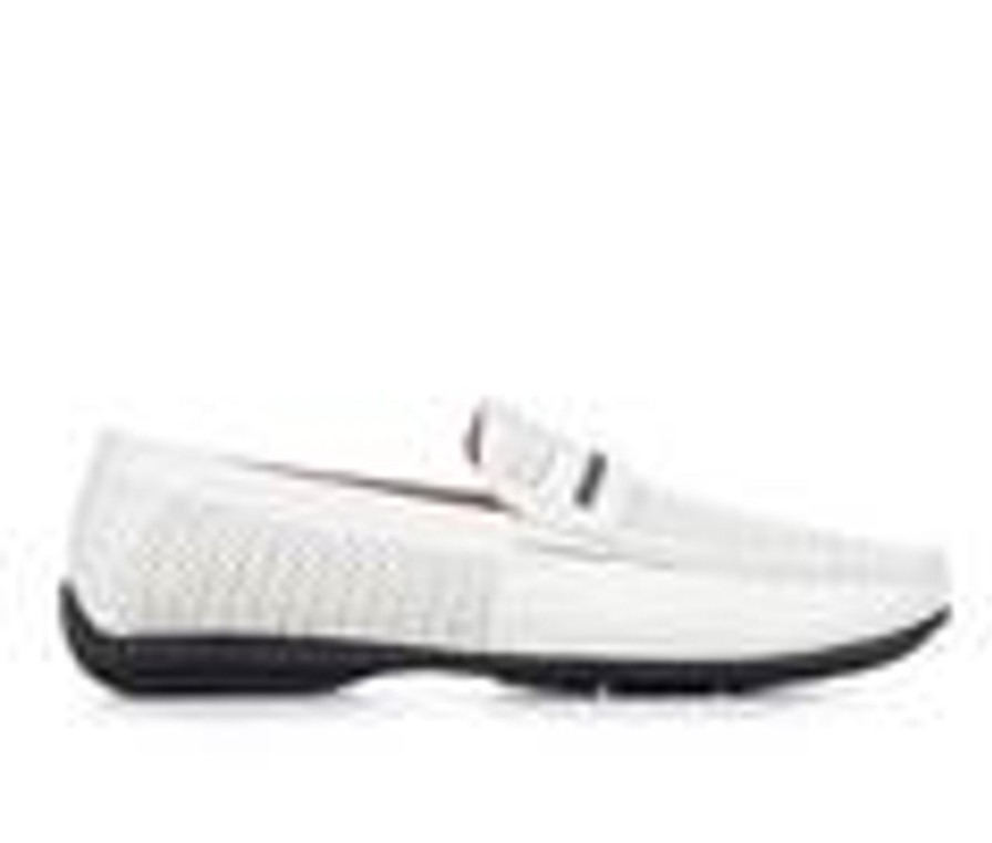 Men Stacy Adams Loafers | Men'S Stacy Adams Corby Loafers White