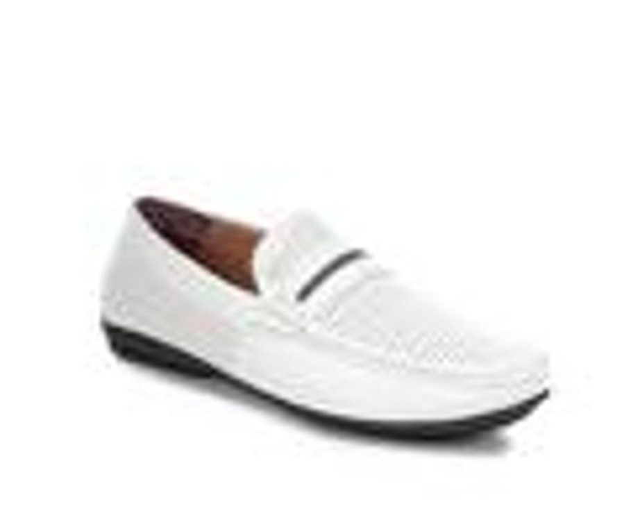 Men Stacy Adams Loafers | Men'S Stacy Adams Corby Loafers White