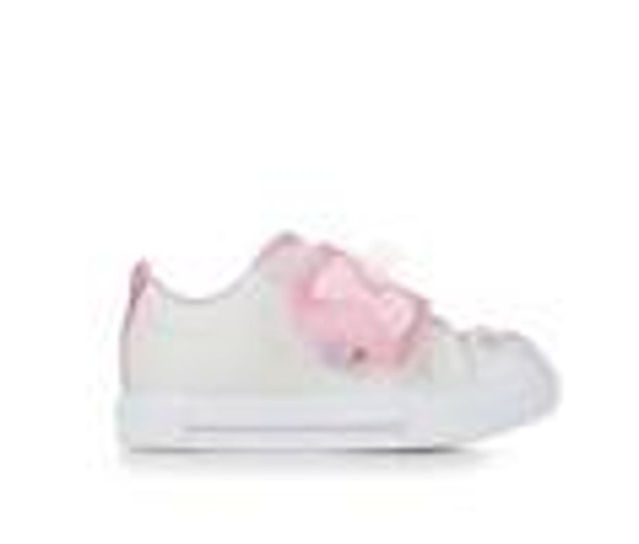 Kids Skechers Casual | Girls' Skechers Toddler & Little Kid Twinkle Sparks Bow Light-Up Sneakers White/Pink