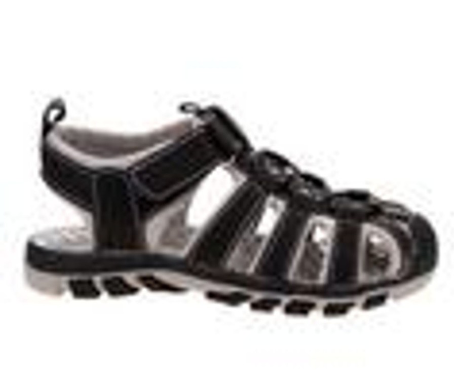 Kids Rugged Bear Sandals | Boys' Rugged Bear Little Kid & Big Kid Rb01013Sm Closed-Toe Sport Sandals Black/Grey