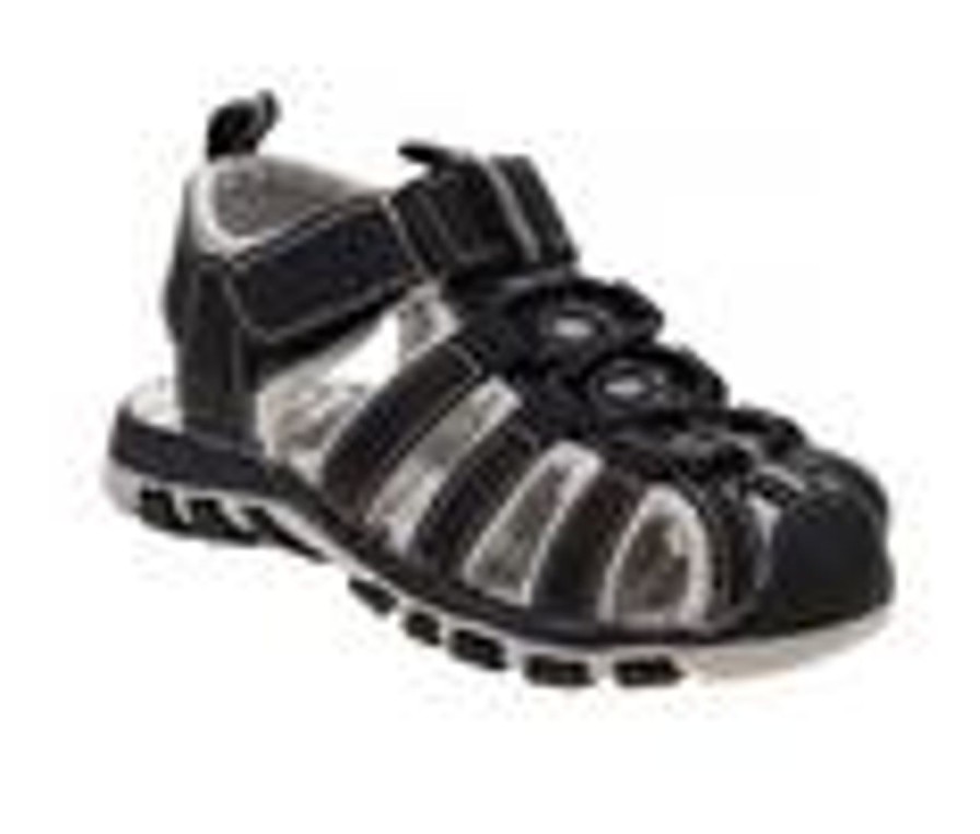 Kids Rugged Bear Sandals | Boys' Rugged Bear Little Kid & Big Kid Rb01013Sm Closed-Toe Sport Sandals Black/Grey