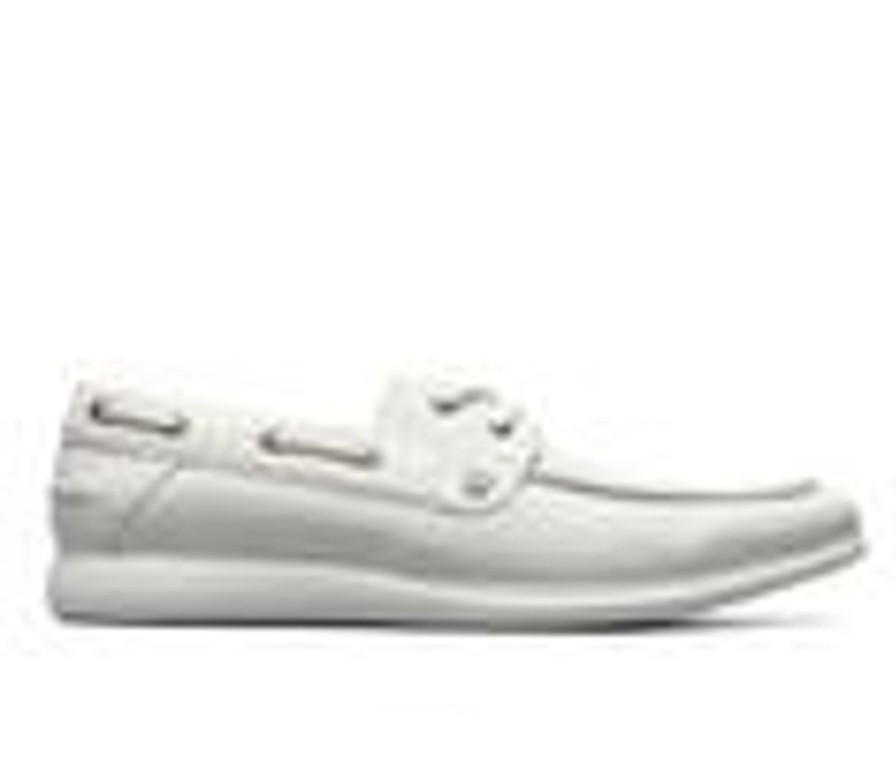 Men Stacy Adams Boat Shoes | Men'S Stacy Adams Reid Boat Shoes White